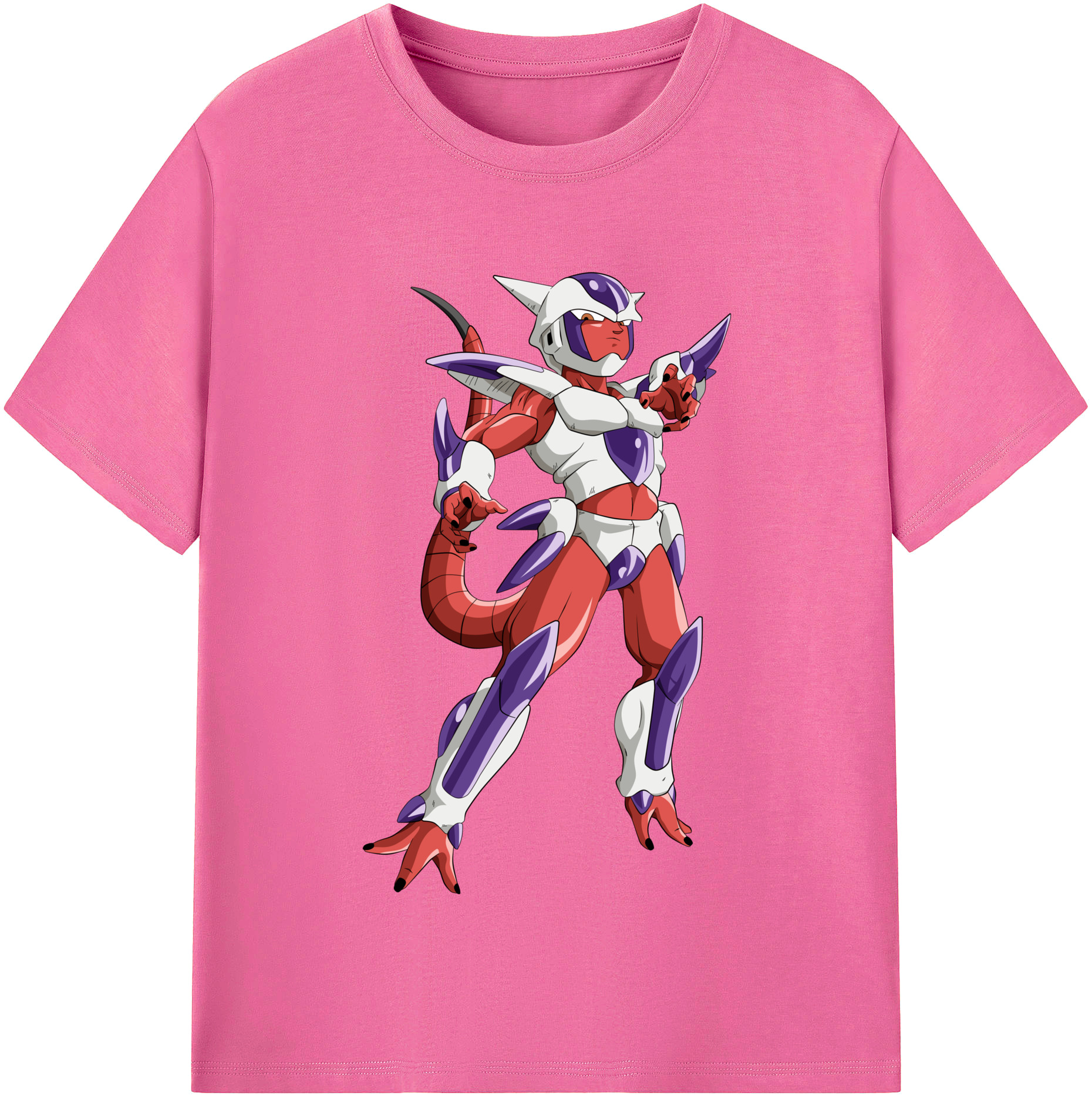 （画像用） ドラゴンボール フリーザ DRAGON BALL Frieza レディースカジュアルプリントTシャツ（綿100％）